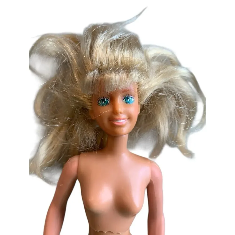 Vintage 1987 Lookin Smart Maxie Doll Poseable Hasbro Made To Mov Barbie Clone D8